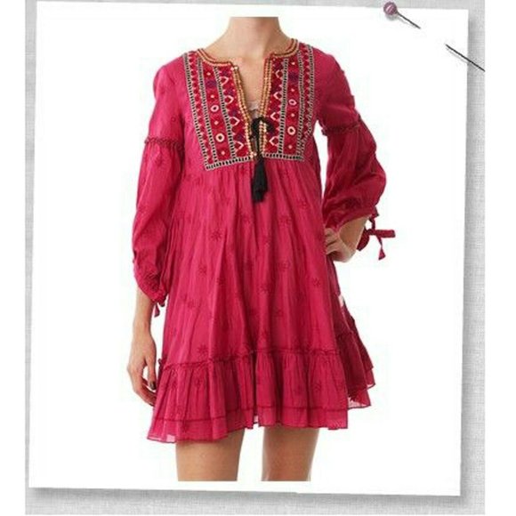 odd molly Dresses & Skirts - Odd Molly Anthropologie Embroidered Coin Dress S1